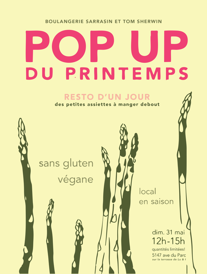 Boulangerie Sarrasin X Tom Sherwin: Spring Pop Up Event