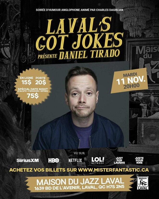 Comedy Night Laval Got Jokes at Maison du Jazz (House of Jazz)