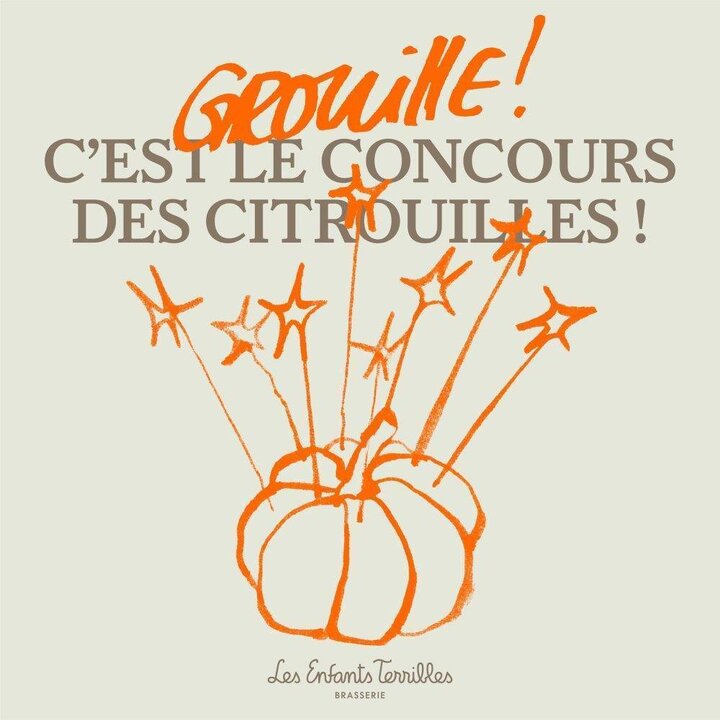 Le retour du concours de citrouilles chez Les Enfants Terribles