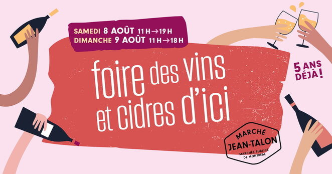 La Foire des vins et cidres dici au Marché Jean-Talon Événement