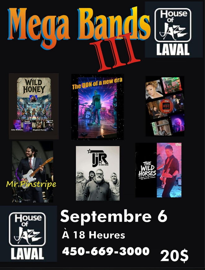 At 6pm - Mega Bands at Maison du Jazz (House of Jazz) Event