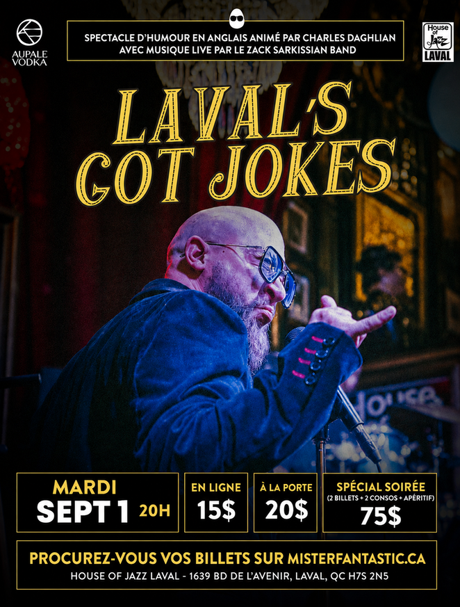 Comedy Night Laval Got Jokes at Maison du Jazz (House of Jazz) Event