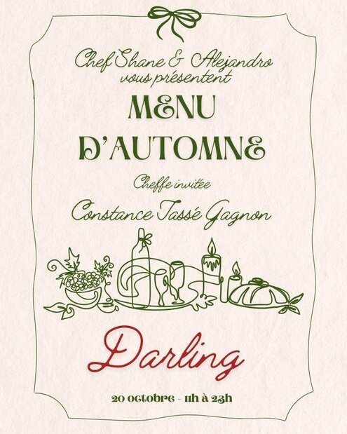 Guest Chef Constance Tassé Gagnon at Darling