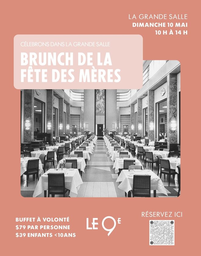 Mothers Day Brunch at the 9th Floor Grande Salle of the Eaton Centre Montreal Event